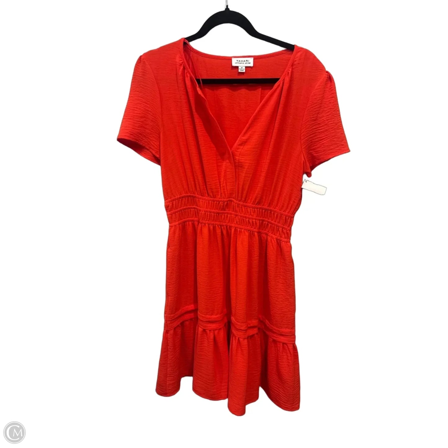 Dress Casual Short By Tahari In Red, Size: M