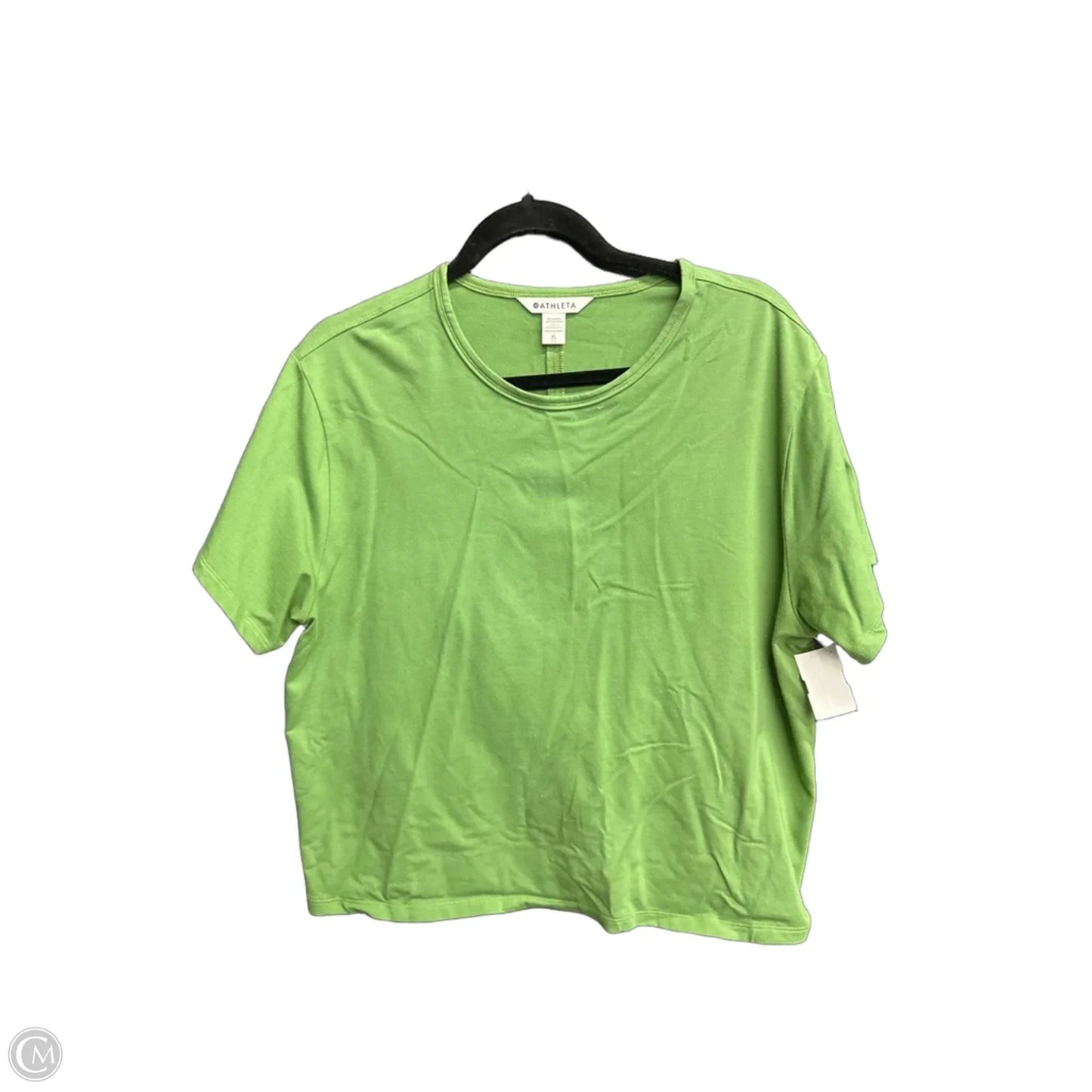 Top Short Sleeve By Athleta In Green, Size: Xl