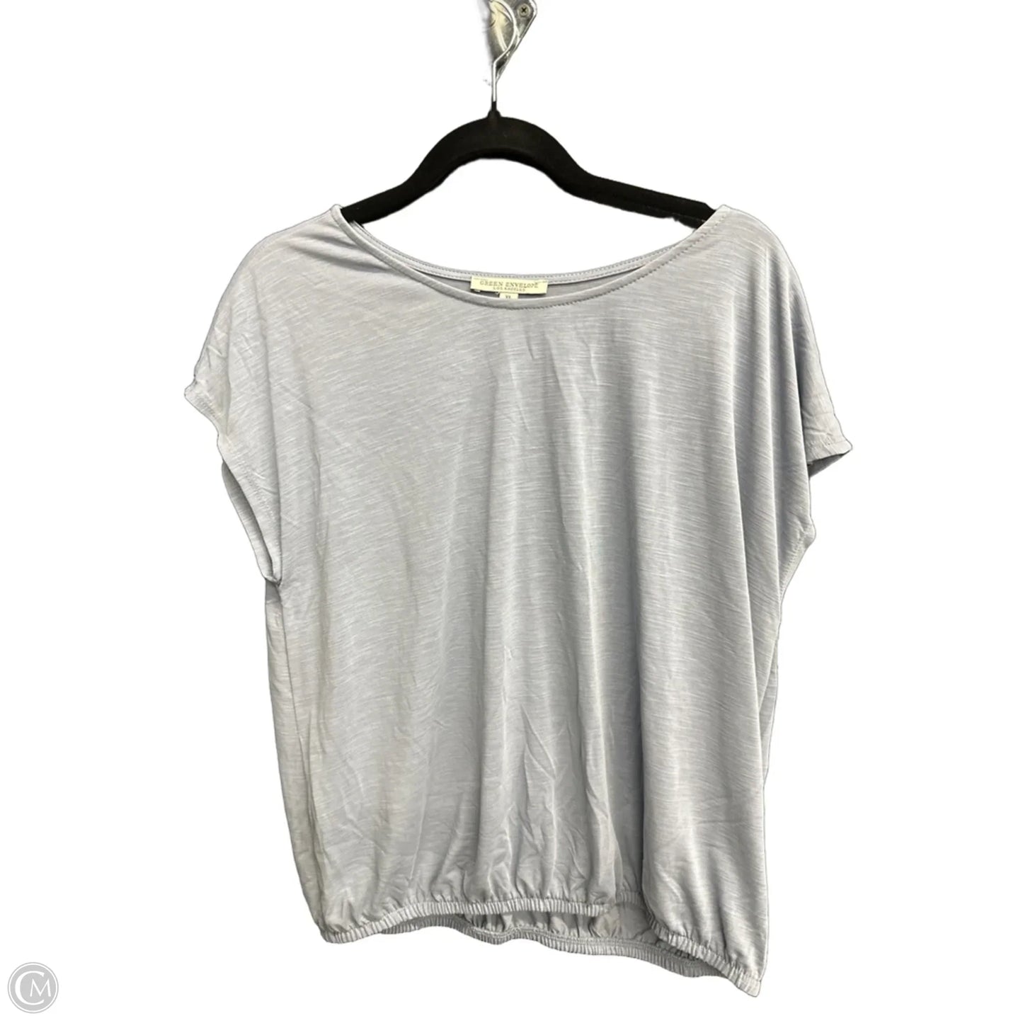 Top Short Sleeve By Green Envelope In Grey, Size: Xl