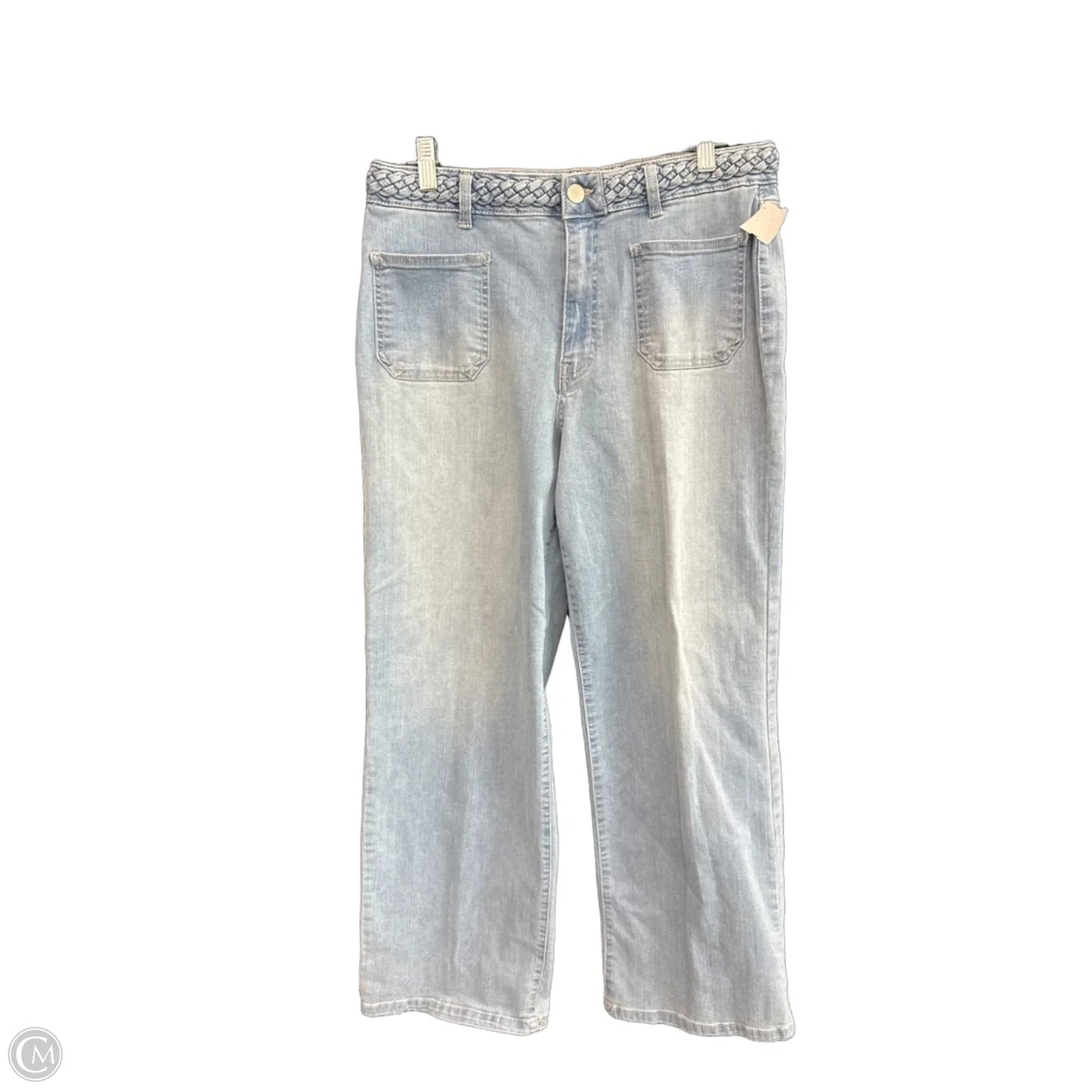 Jeans Wide Leg By D Jeans In Blue Denim, Size: 12