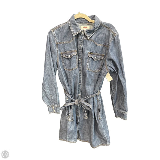 Dress Casual Short By Wrangler In Blue Denim, Size: L