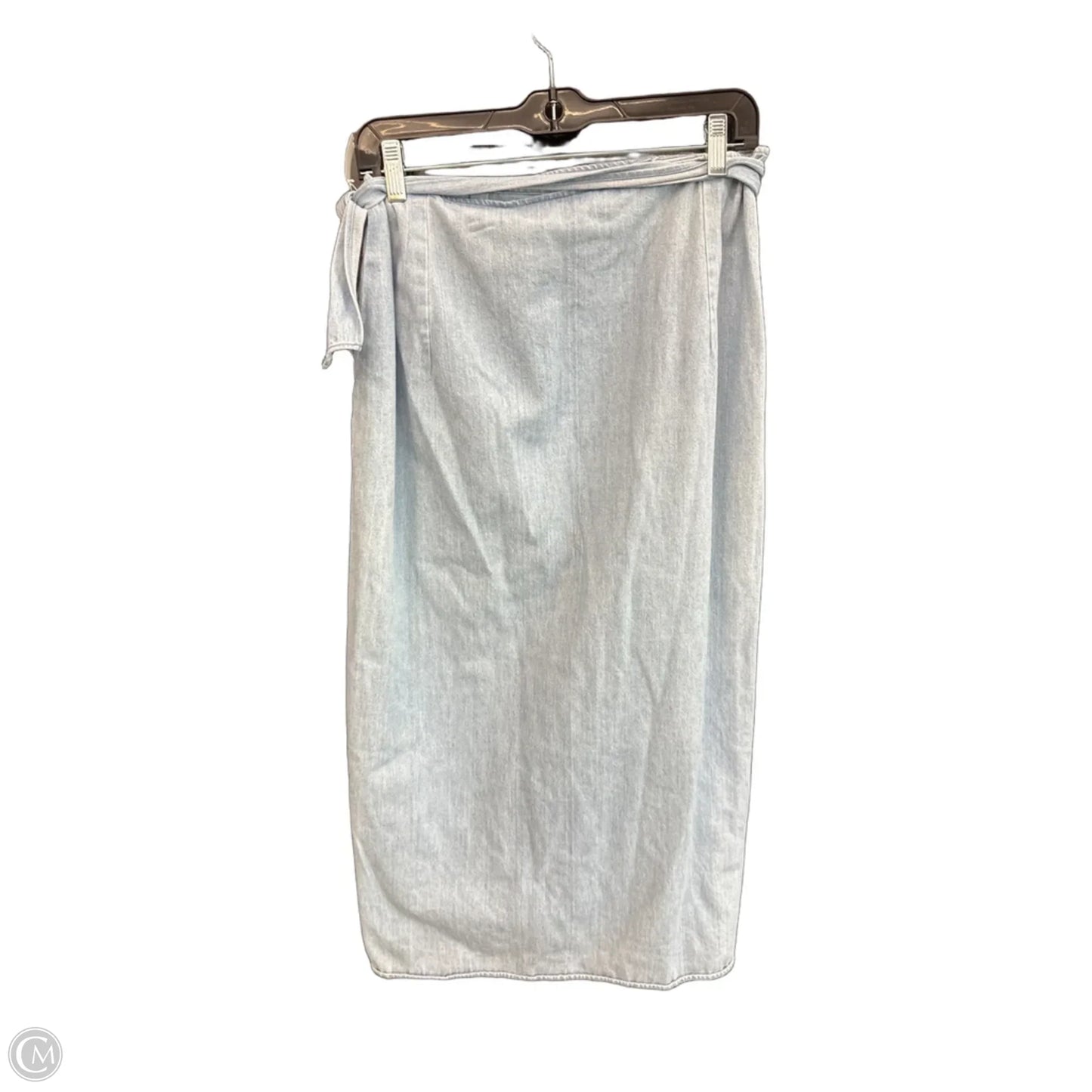 Skirt Midi By Ralph Lauren In Blue Denim, Size: 12