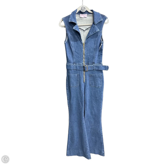 Jumpsuit By Clothes Mentor In Blue Denim, Size: M