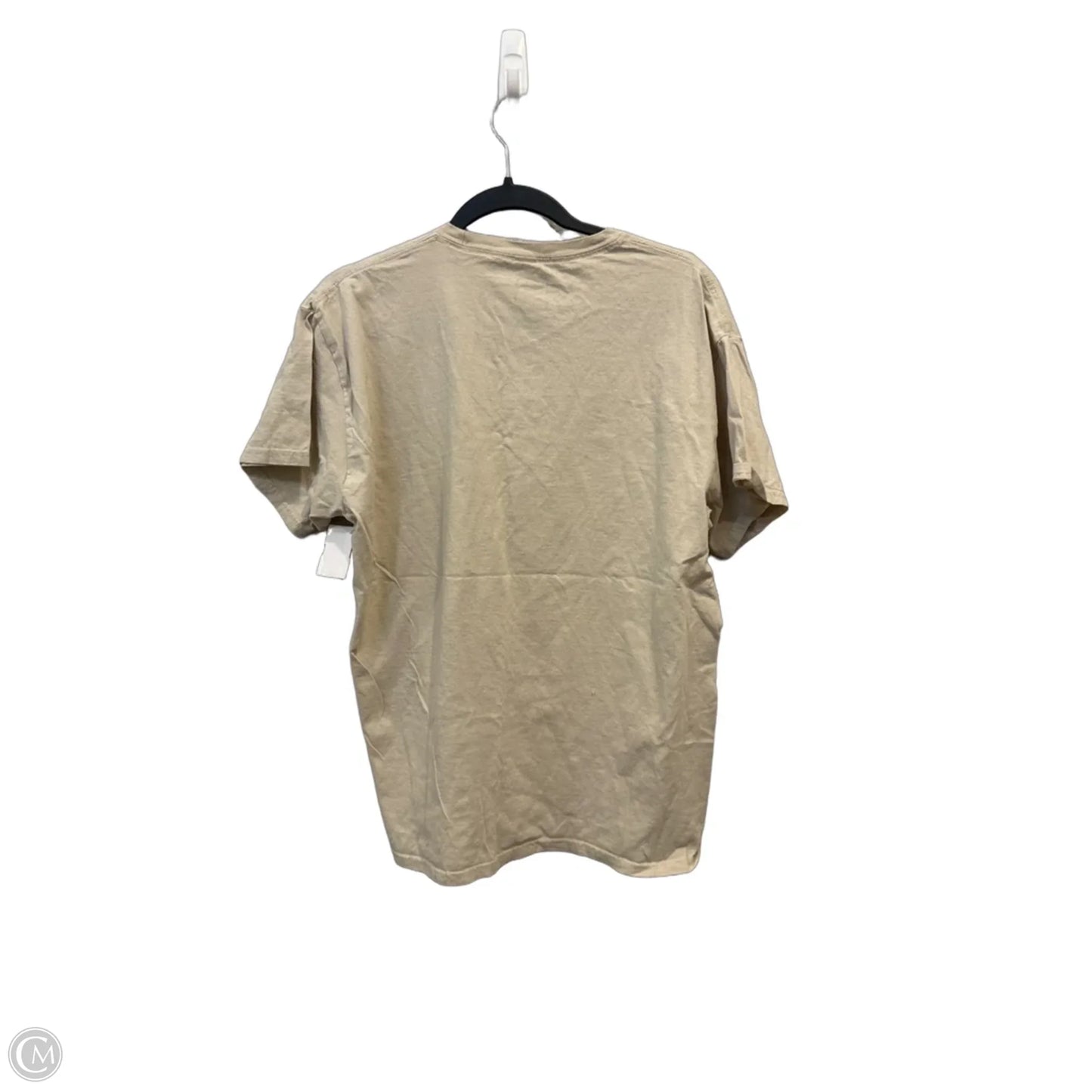 Top Short Sleeve By Clothes Mentor In Cream, Size: L
