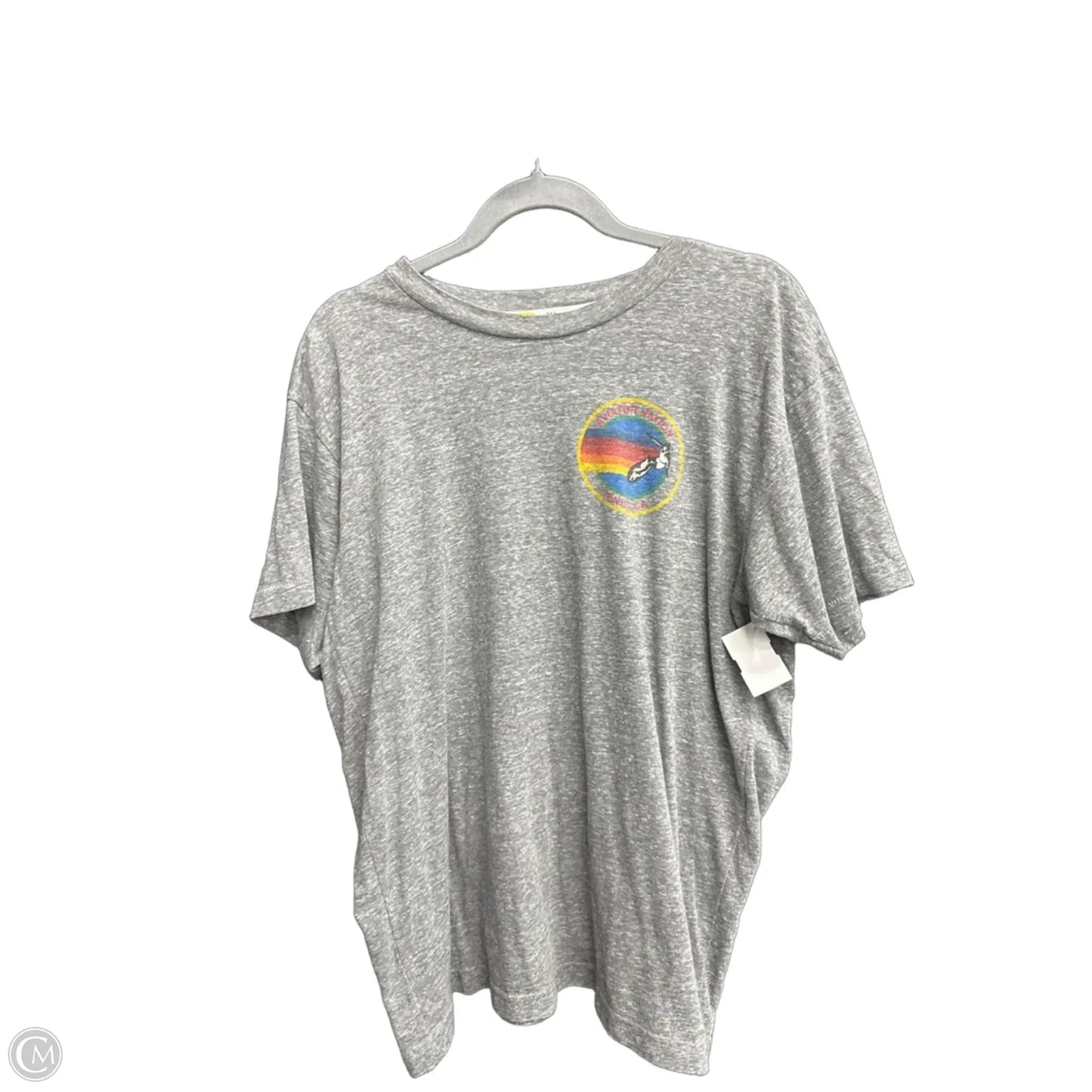 Top Short Sleeve By Clothes Mentor In Grey, Size: Xl