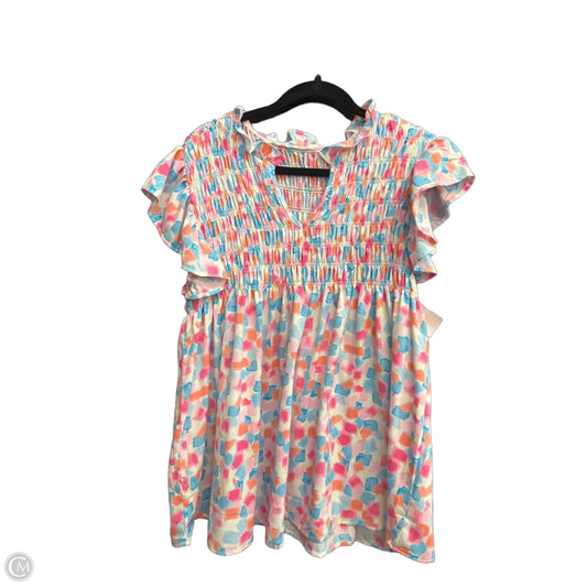Top Short Sleeve By Clothes Mentor In Multi-colored, Size: Xl