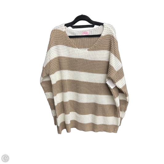 Sweater By Pink Lily In Brown, Size: M