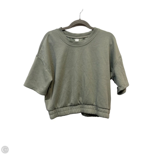 Top Short Sleeve By Yogalicious In Green, Size: L