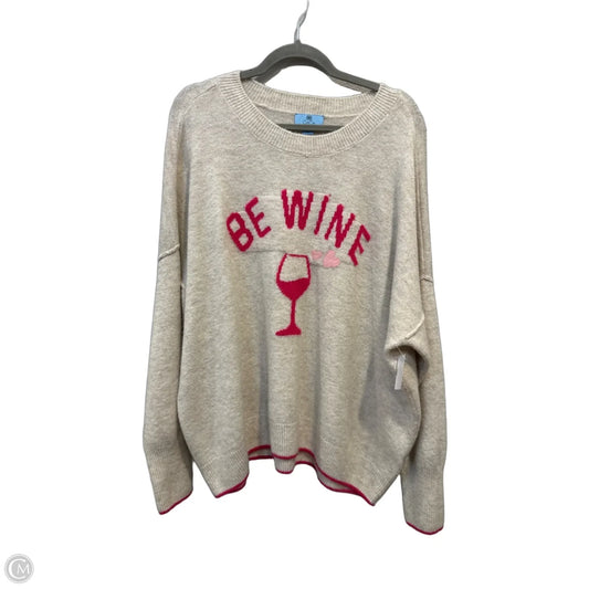 Sweater By Cece In Beige, Size: Xl