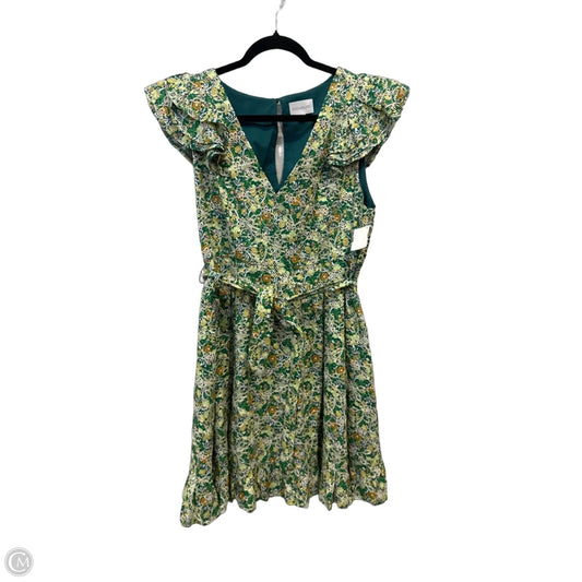 Dress Casual Short By Sugar Lips In Floral Print, Size: L