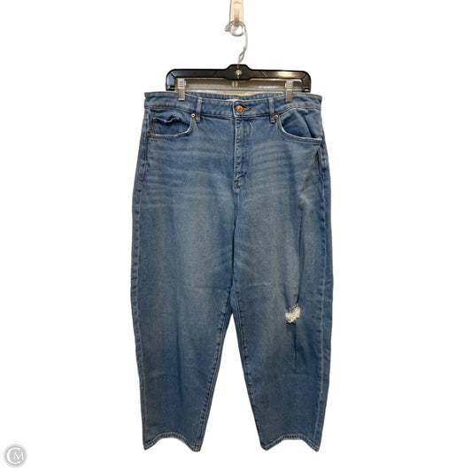 Jeans Wide Leg By Loft In Blue Denim, Size: 12