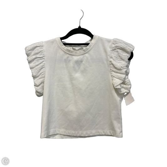 Top Short Sleeve By Clothes Mentor In White, Size: S