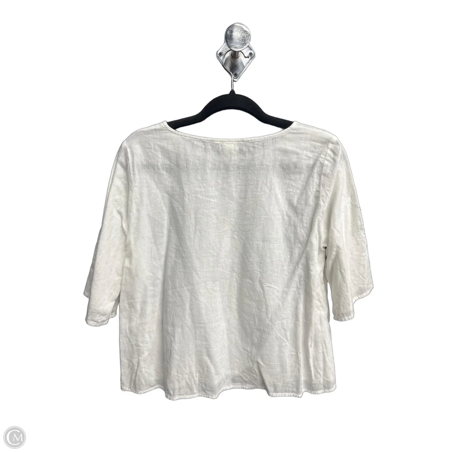 Top Short Sleeve By H&m In White, Size: S