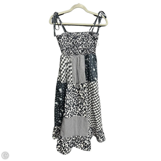 Dress Casual Midi By Clothes Mentor In Black & White, Size: S