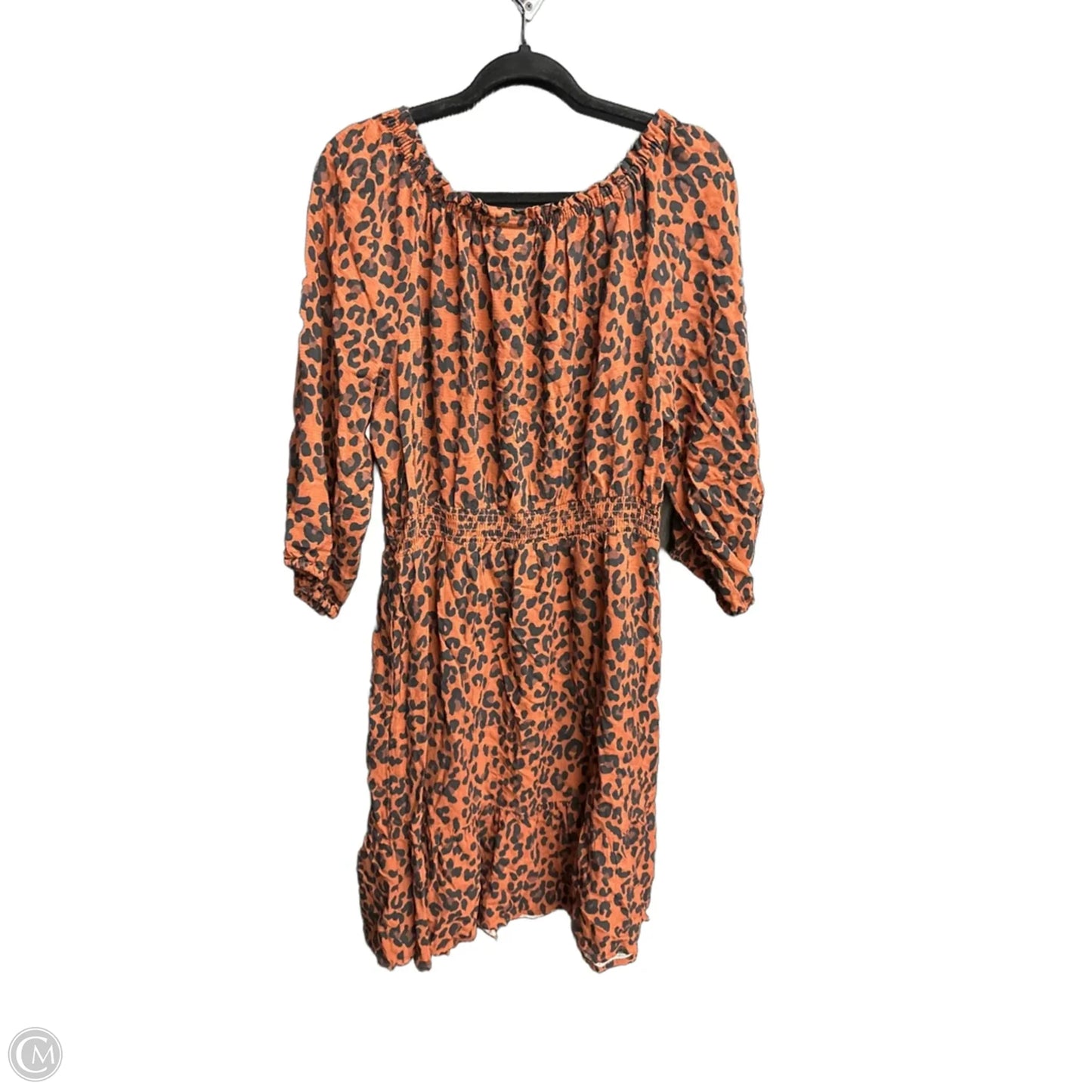 Dress Casual Short By Knox Rose In Leopard Print, Size: L