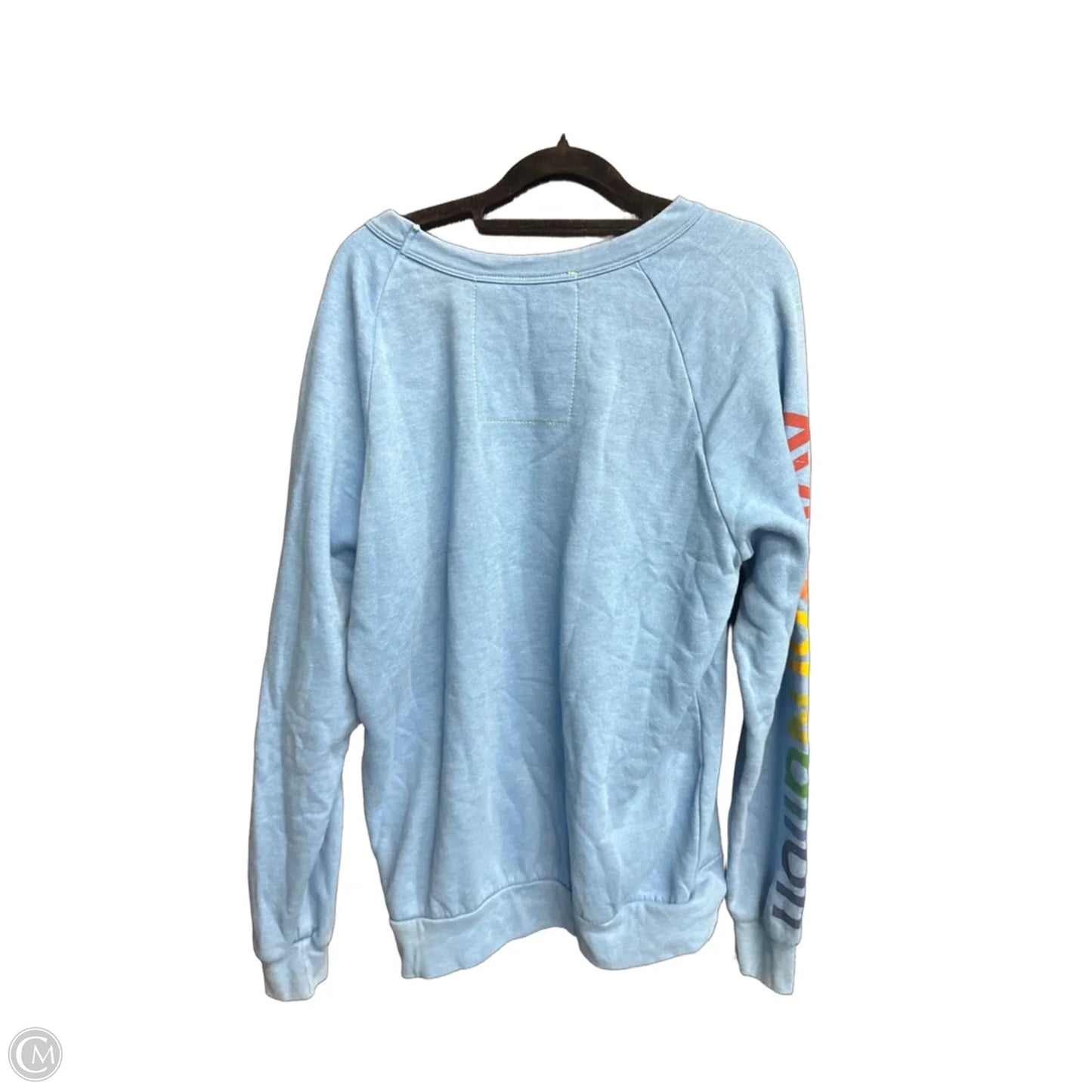 Sweatshirt Crewneck By Clothes Mentor In Blue, Size: L