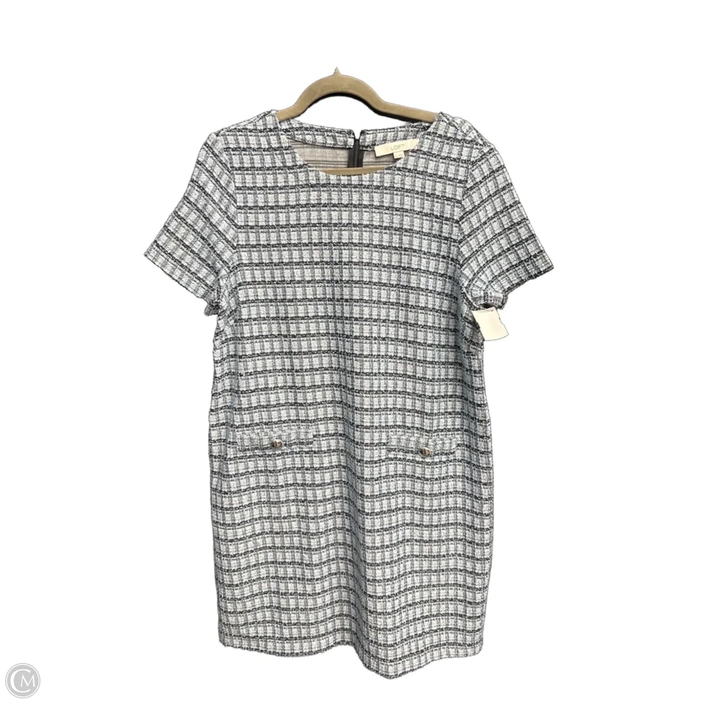 Dress Work By Loft In Black & Blue, Size: M