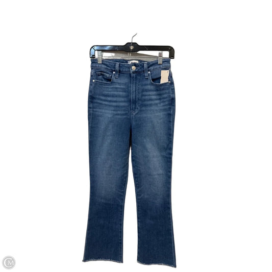 Jeans Straight By Paige In Blue Denim, Size: 4