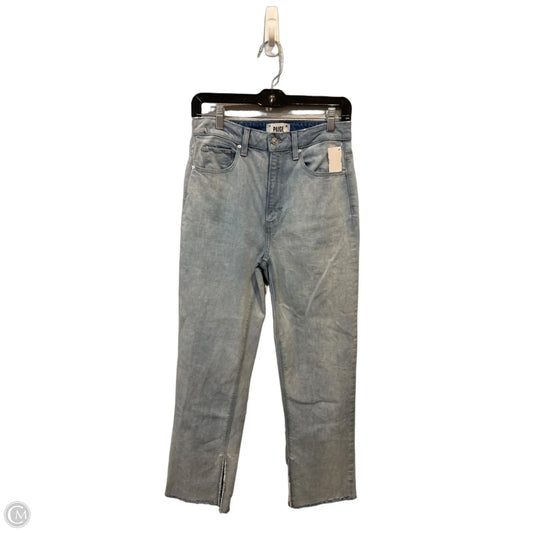 Jeans Straight By Paige In Blue Denim, Size: 4