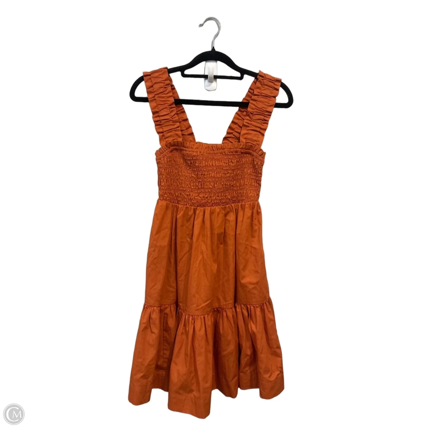 Dress Casual Midi By Abercrombie And Fitch In Orange, Size: S