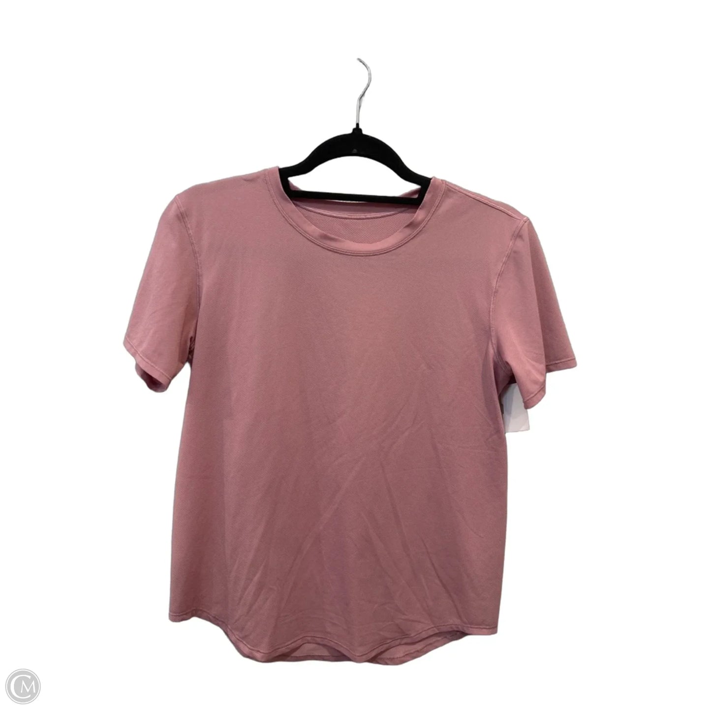 Athletic Top Short Sleeve By Lululemon In Pink, Size: S