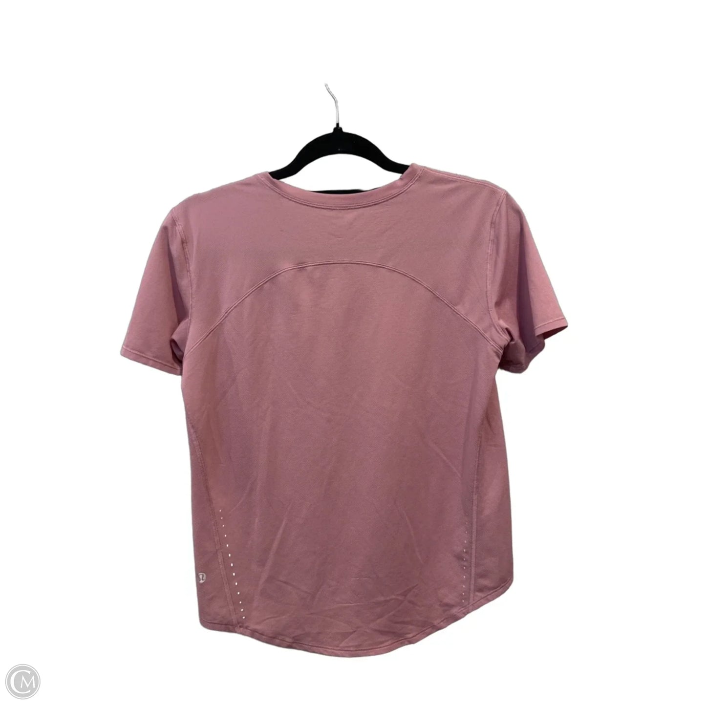 Athletic Top Short Sleeve By Lululemon In Pink, Size: S
