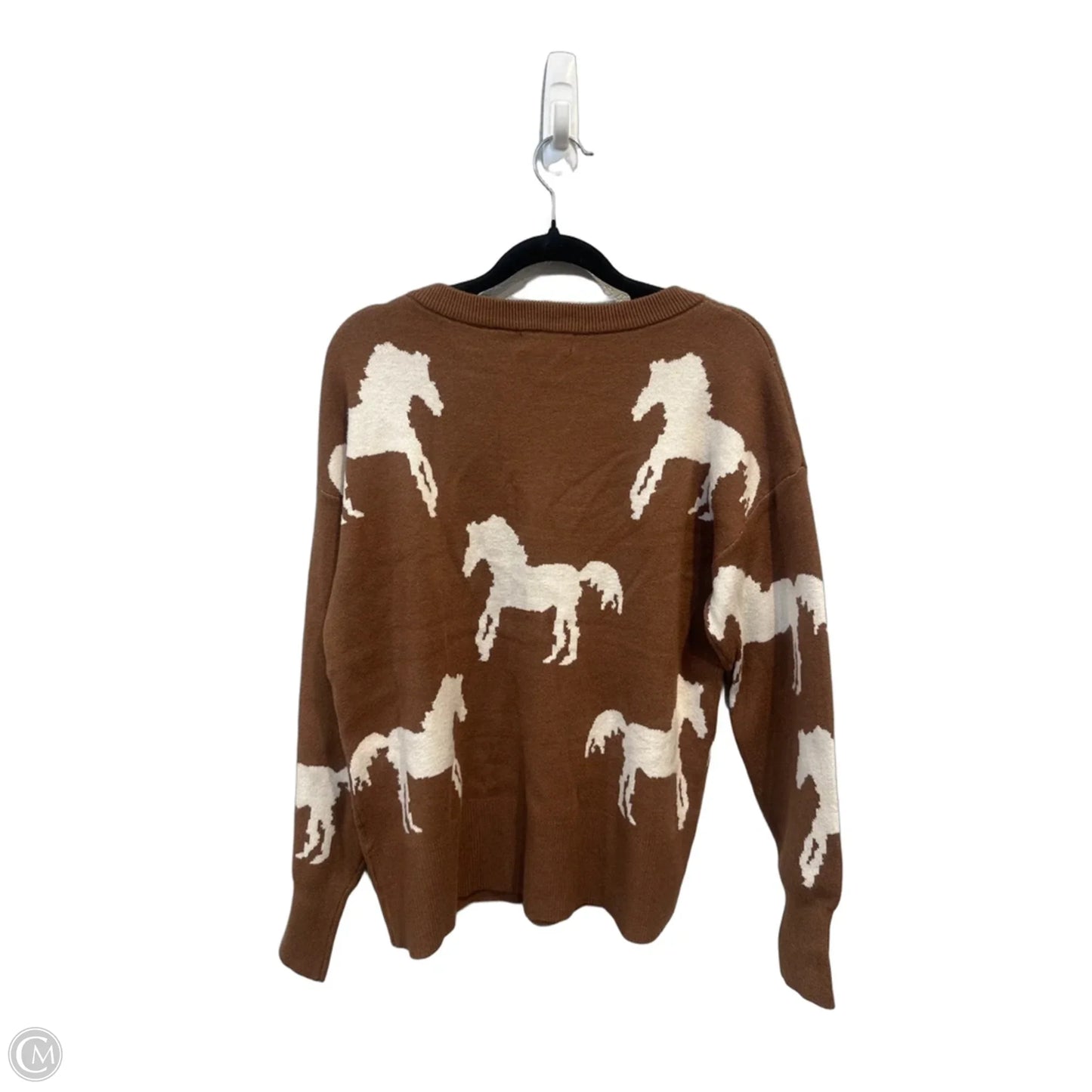 Sweater By Tahari In Animal Print, Size: Sp
