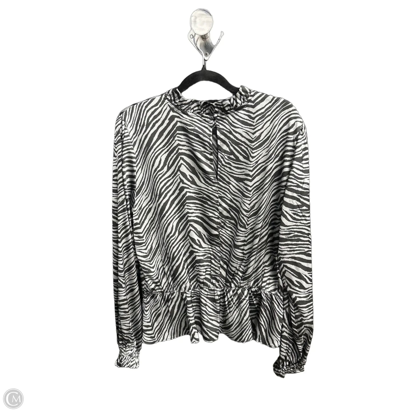 Top Long Sleeve By Scoop In Animal Print, Size: M