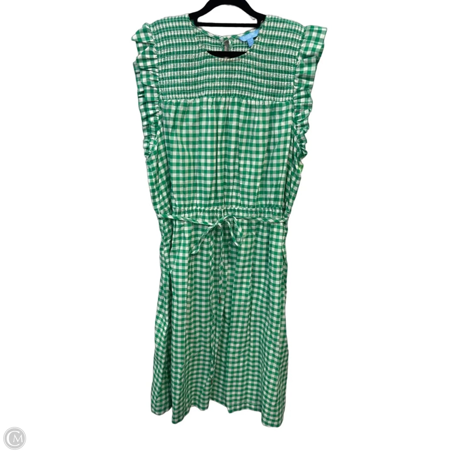 Dress Casual Midi By Draper James In Green & White, Size: 2x