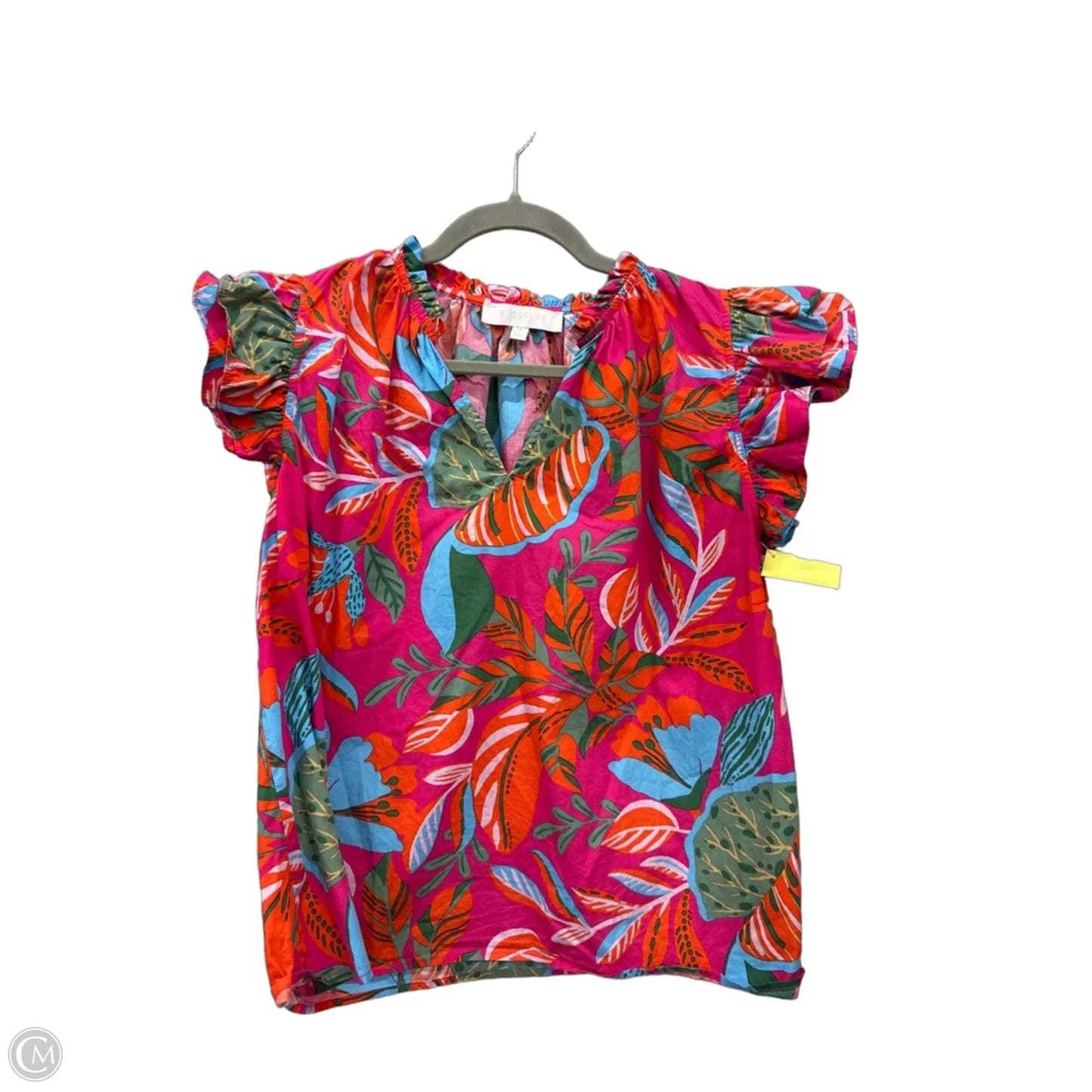 Top Sleeveless By Sugar Lips In Floral Print, Size: M