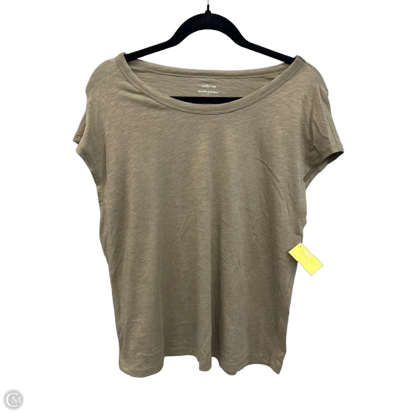 Top Short Sleeve By Banana Republic In Green, Size: M