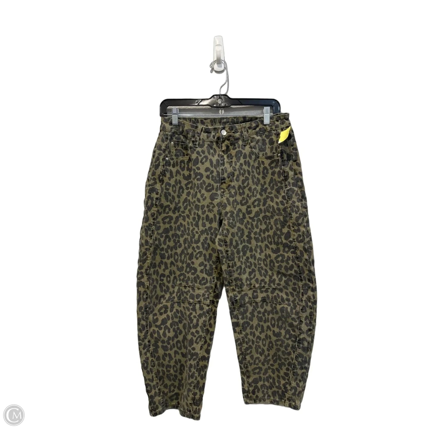Jeans Wide Leg By Clothes Mentor In Leopard Print, Size: 12