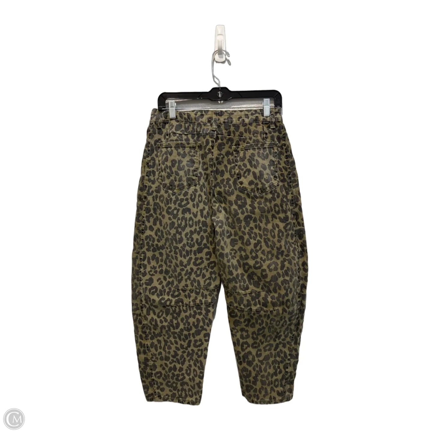 Jeans Wide Leg By Clothes Mentor In Leopard Print, Size: 12