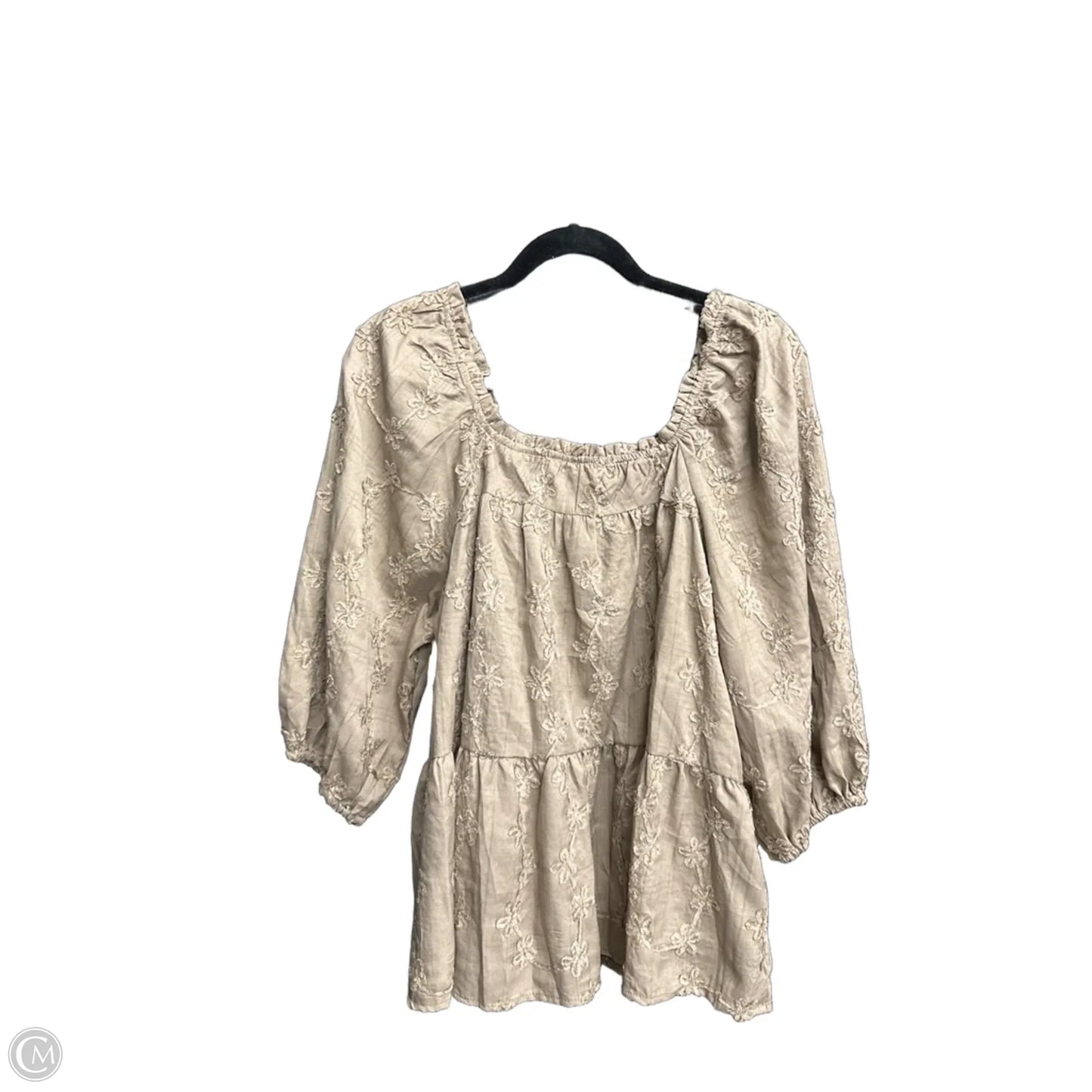 Top Short Sleeve By Hayden La In Brown, Size: M