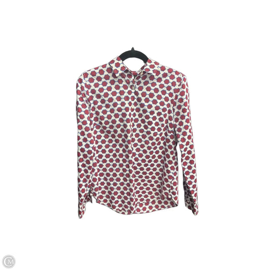 Top Long Sleeve By J. Crew In Blue & Red, Size: S