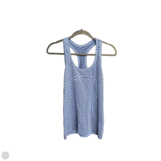 Athletic Tank Top By Lululemon In Black & Blue, Size: S