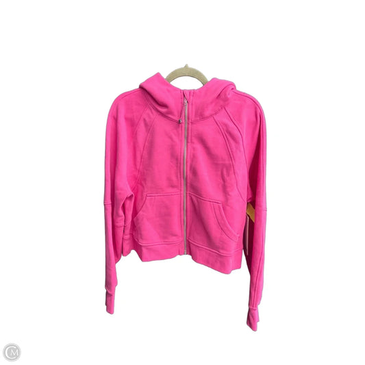 Athletic Jacket By Lululemon In Pink, Size: M
