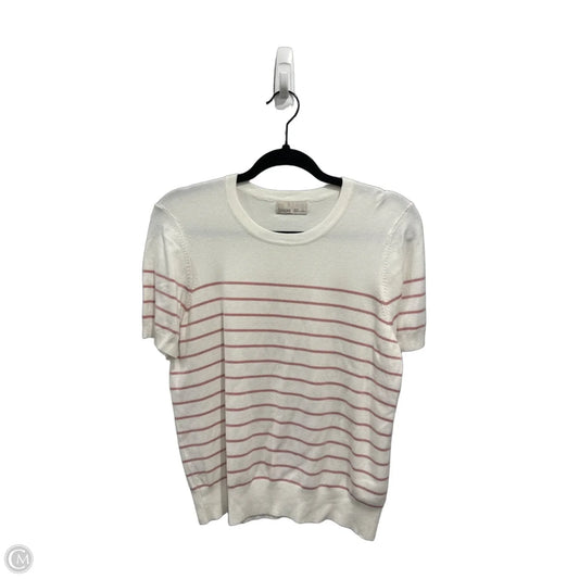 Top Short Sleeve By Be Cool In Striped Pattern, Size: M