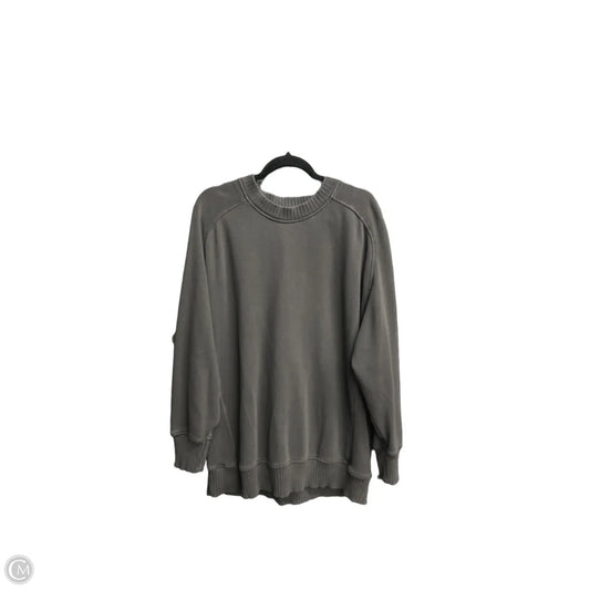 Sweatshirt Crewneck By Aerie In Grey, Size: M