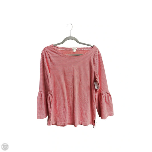 Top Long Sleeve By J. Crew In Striped Pattern, Size: M