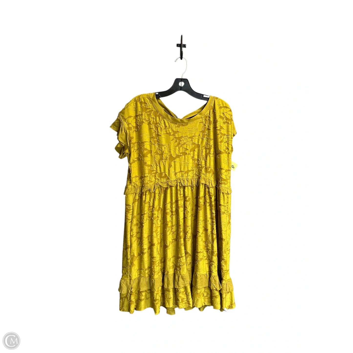 Dress Casual Short By Anthropologie In Yellow, Size: M