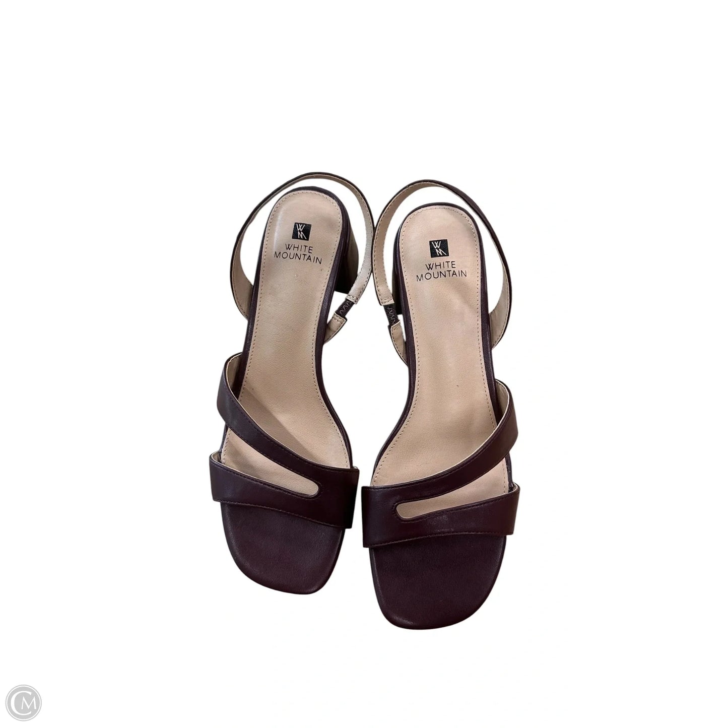 Shoes Heels Block By White Mountain In Maroon, Size: 7.5