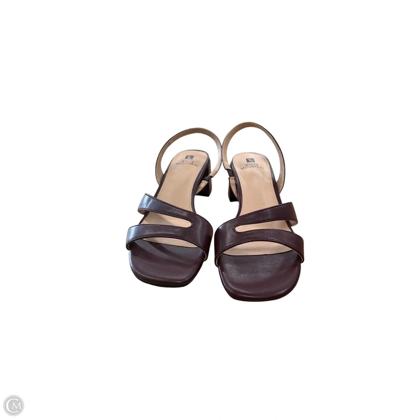 Shoes Heels Block By White Mountain In Maroon, Size: 7.5