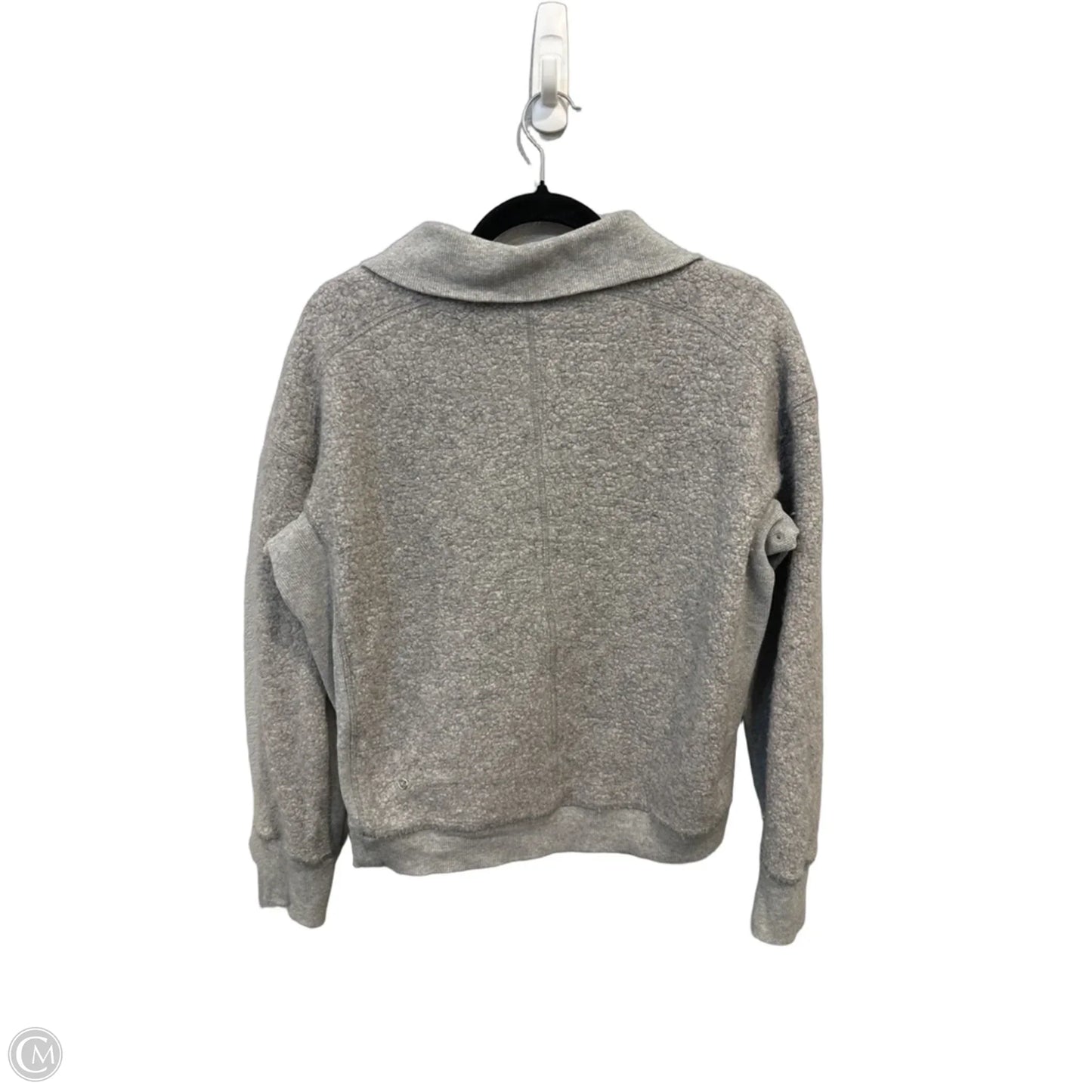 Athletic Sweatshirt Collar By Lululemon In Grey, Size: S