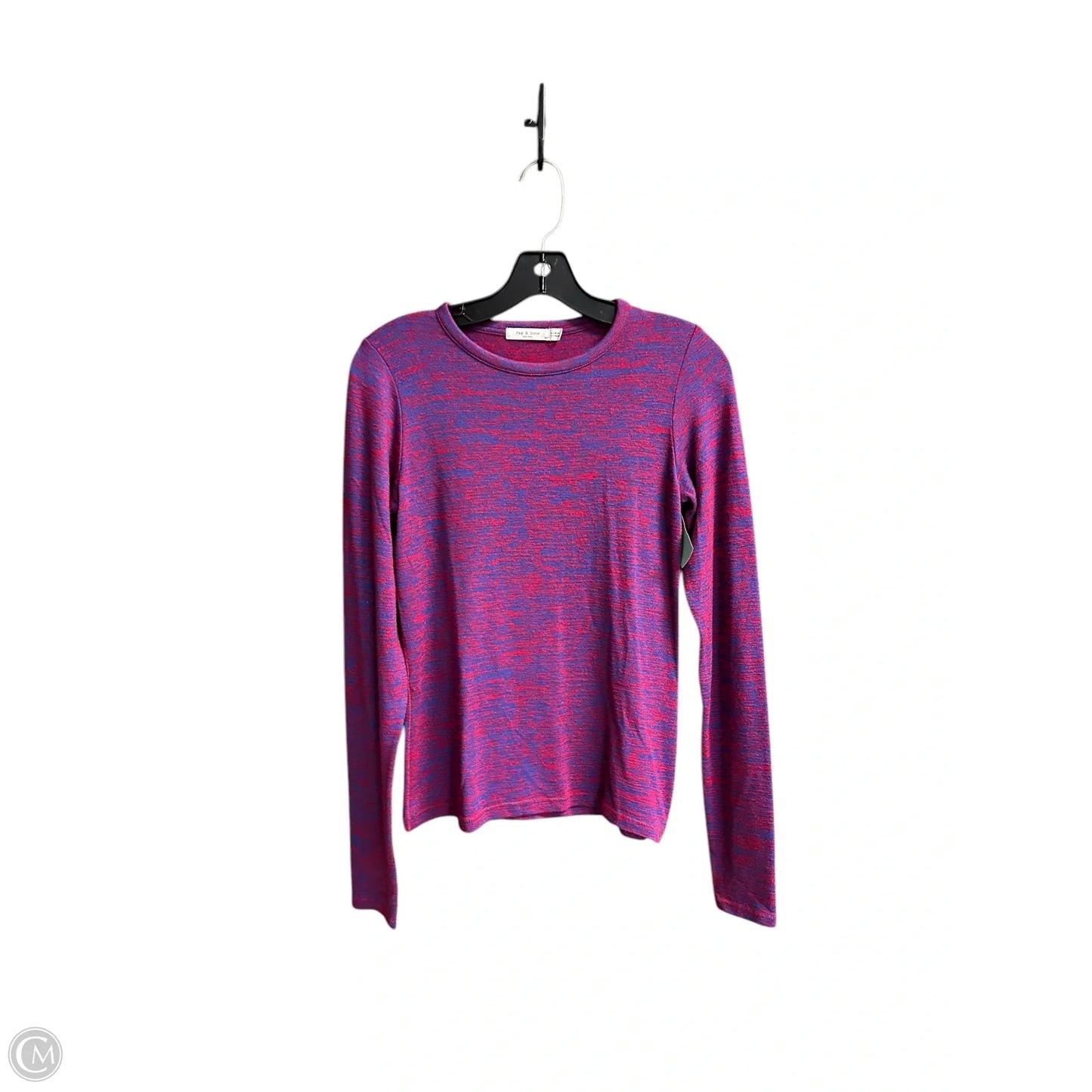 Top Short Sleeve By Rag And Bone In Blue & Red, Size: S