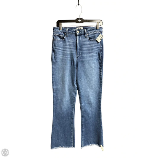 Jeans Flared By Paige In Blue Denim, Size: 6