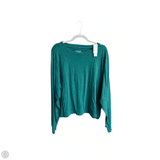 Top Long Sleeve By J. Crew In Green, Size: 2x