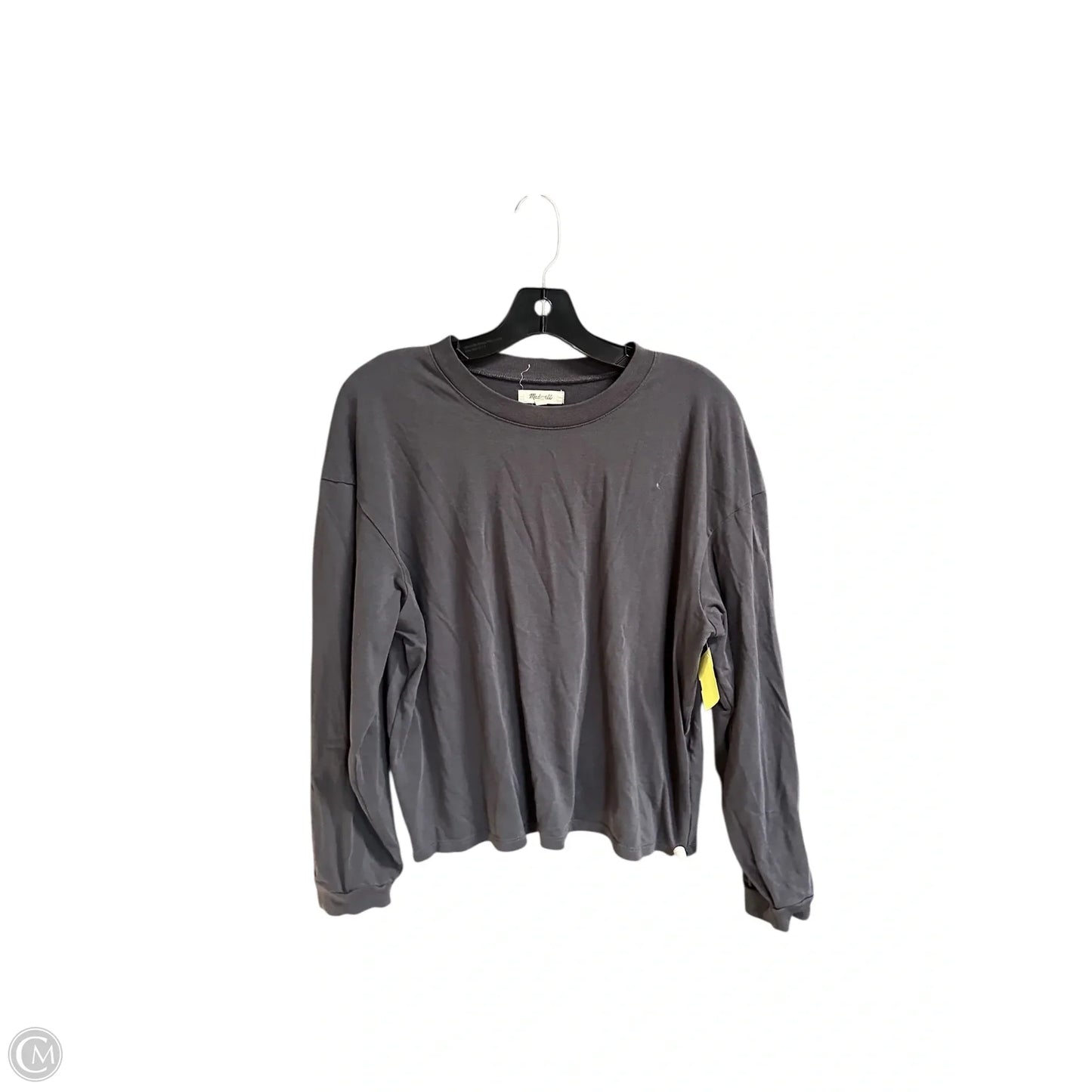 Top Long Sleeve By Madewell In Grey, Size: M