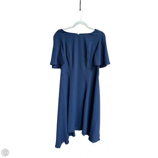 Dress Casual Midi By Donna Karan In Navy, Size: Xl