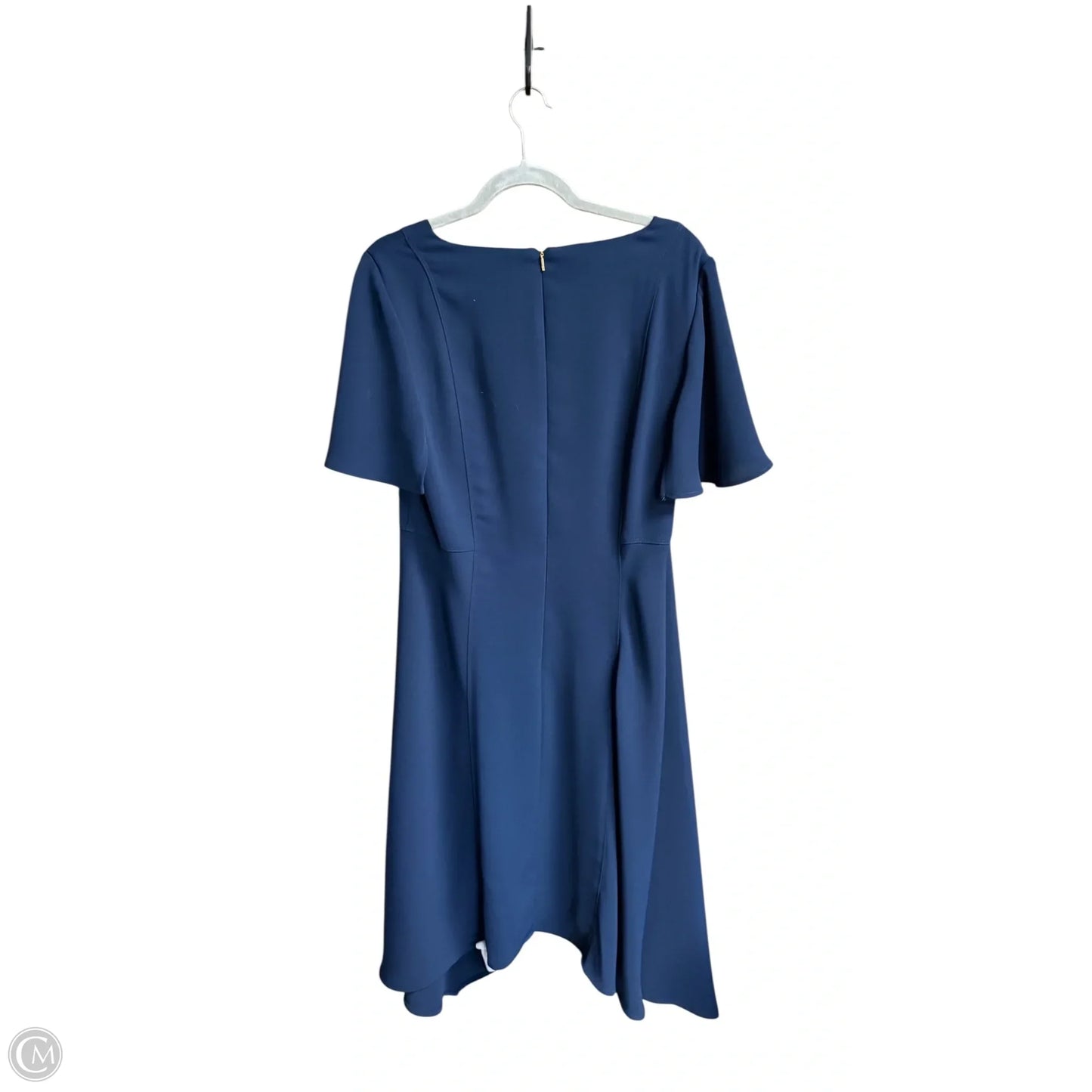 Dress Casual Midi By Donna Karan In Navy, Size: Xl